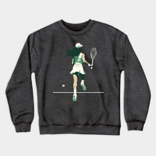 Original Retro Style Tennis Design Crewneck Sweatshirt